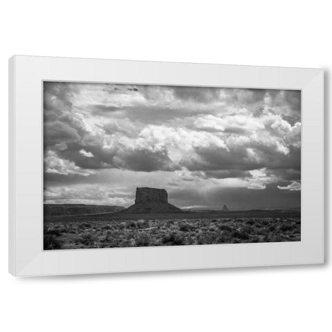Monument Valley White Modern Wood Framed Art Print by Oldford, Tim