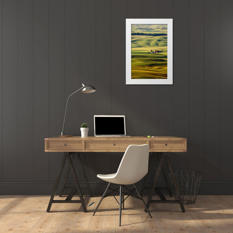 Palouse #27 White Modern Wood Framed Art Print by ODell, Dale