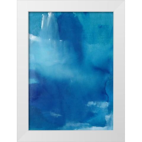 Beyond the Sea White Modern Wood Framed Art Print by Oppenheimer, Michelle