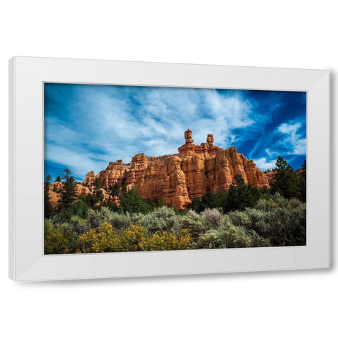 Red Canyon White Modern Wood Framed Art Print by Oldford, Tim