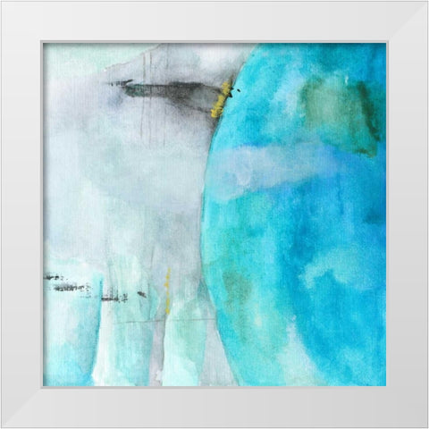 Ancient Dramatist White Modern Wood Framed Art Print by Oppenheimer, Michelle