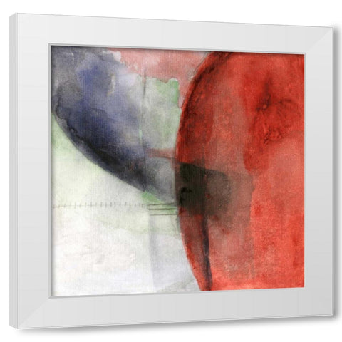 The Distant Fire White Modern Wood Framed Art Print by Oppenheimer, Michelle