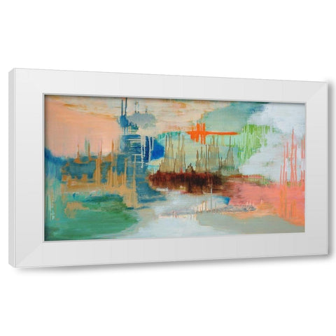 From the Ashes White Modern Wood Framed Art Print by ONeill, Carolyn