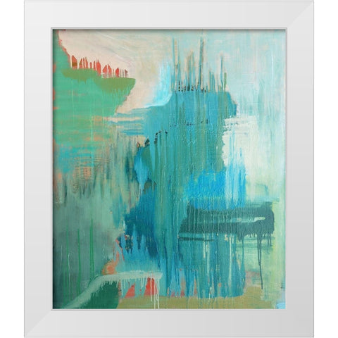 Substance White Modern Wood Framed Art Print by ONeill, Carolyn
