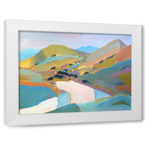 PCH White Modern Wood Framed Art Print by Oswald, Pete