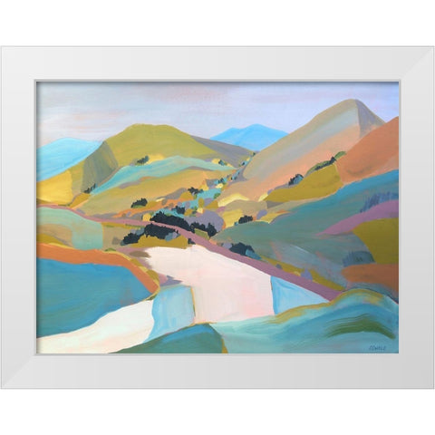 PCH White Modern Wood Framed Art Print by Oswald, Pete