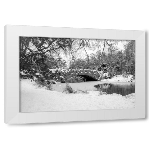 Stone Bridge White Modern Wood Framed Art Print by Oldford, Tim