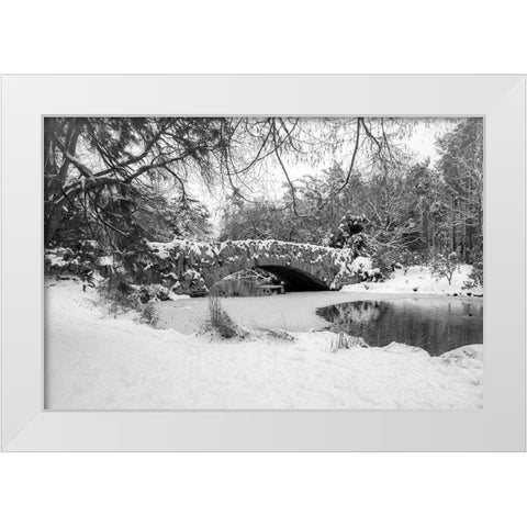 Stone Bridge White Modern Wood Framed Art Print by Oldford, Tim