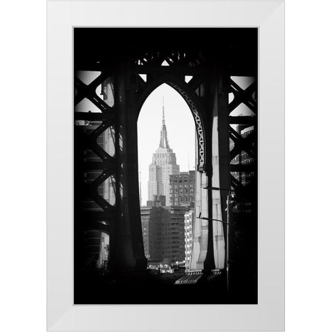 New York 2 White Modern Wood Framed Art Print by Okula, Carina
