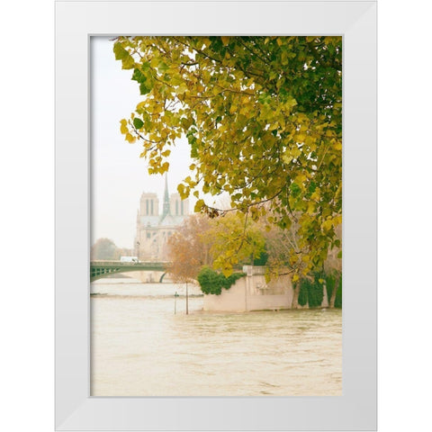 Notre Dame 2 White Modern Wood Framed Art Print by Okula, Carina