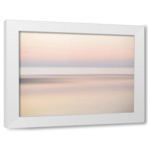Oceanscape 2 White Modern Wood Framed Art Print by Okula, Carina
