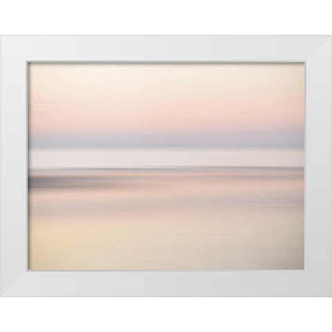 Oceanscape 2 White Modern Wood Framed Art Print by Okula, Carina