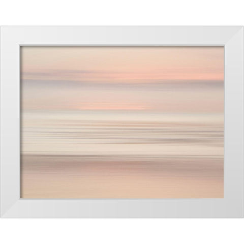 Oceanscape 3 White Modern Wood Framed Art Print by Okula, Carina