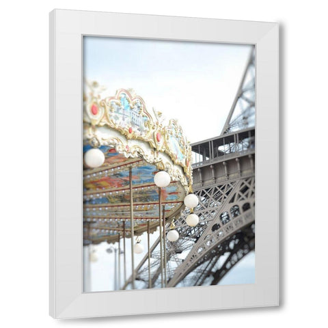 Paris Dreams 3 White Modern Wood Framed Art Print by Okula, Carina