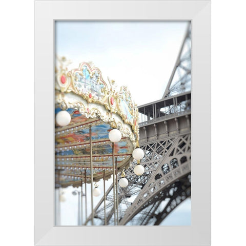 Paris Dreams 3 White Modern Wood Framed Art Print by Okula, Carina