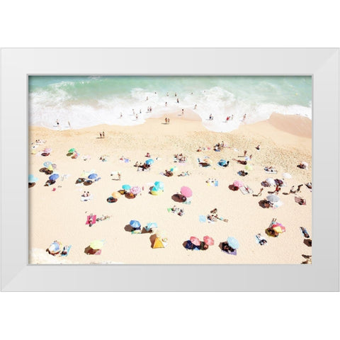 Seaside 1 White Modern Wood Framed Art Print by Okula, Carina