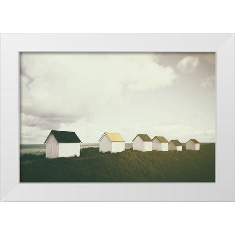 Seaside 2 White Modern Wood Framed Art Print by Okula, Carina