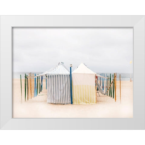 Seaside 5 White Modern Wood Framed Art Print by Okula, Carina