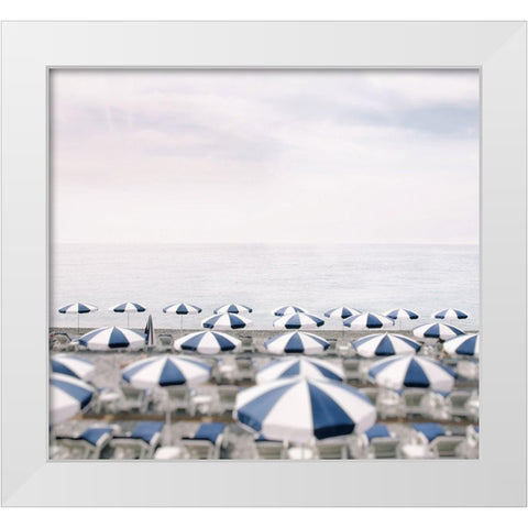 Seaside 7 White Modern Wood Framed Art Print by Okula, Carina