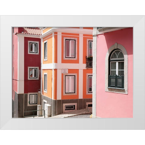 Colours of Europe No. 1 White Modern Wood Framed Art Print by Okula, Carina