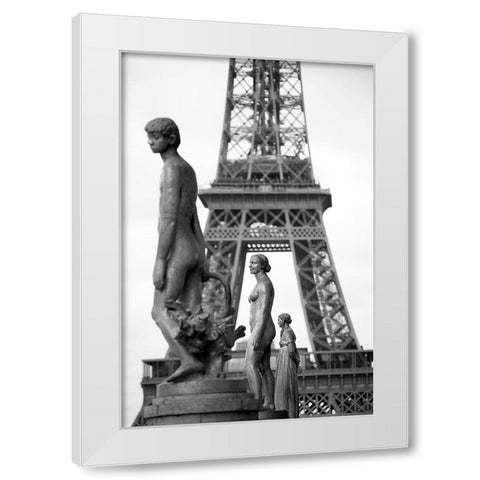 Paris No. 2 White Modern Wood Framed Art Print by Okula, Carina