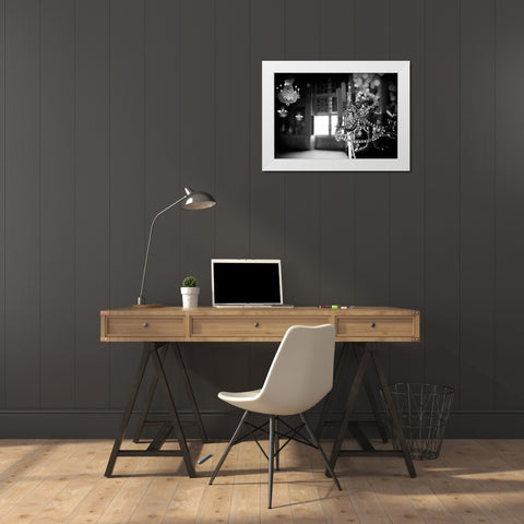 Paris Light White Modern Wood Framed Art Print by Okula, Carina