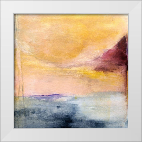Shadowy Lake White Modern Wood Framed Art Print by Oppenheimer, Michelle