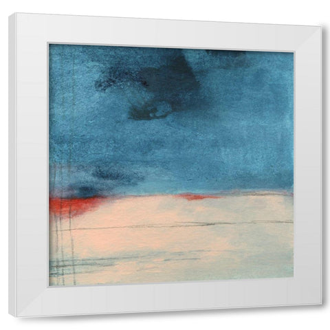 Wandering Water White Modern Wood Framed Art Print by Oppenheimer, Michelle