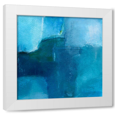 Ocean No. 4 White Modern Wood Framed Art Print by Oppenheimer, Michelle