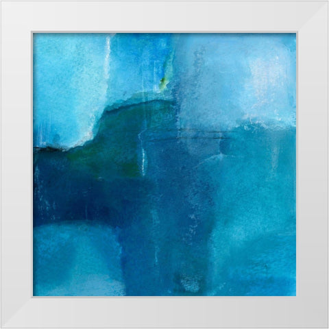 Ocean No. 4 White Modern Wood Framed Art Print by Oppenheimer, Michelle