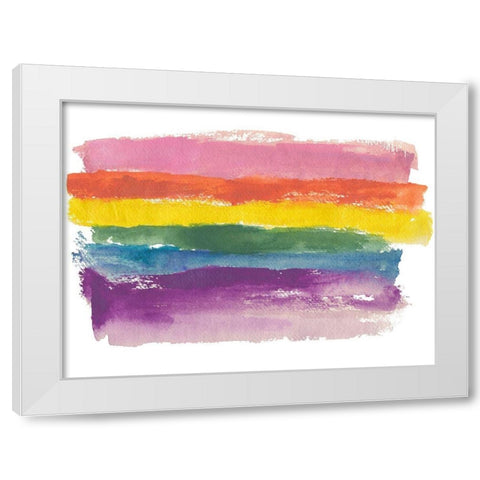 Be You White Modern Wood Framed Art Print by Oppenheimer, Michelle