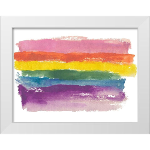 Be You White Modern Wood Framed Art Print by Oppenheimer, Michelle