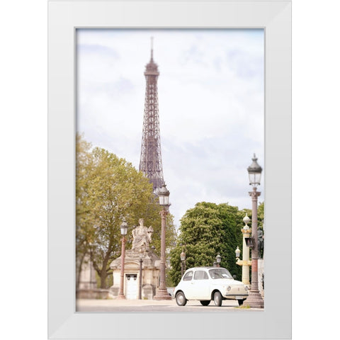 Paris Frozen in Time White Modern Wood Framed Art Print by Okula, Carina