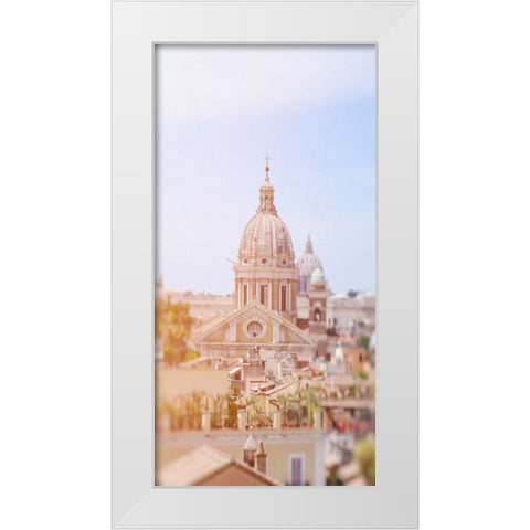 Roman Glow White Modern Wood Framed Art Print by Okula, Carina