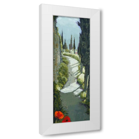 Around the Bend White Modern Wood Framed Art Print by Parsons, Jane Henry