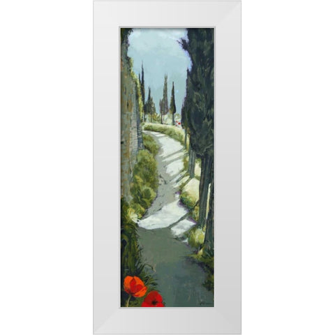 Around the Bend White Modern Wood Framed Art Print by Parsons, Jane Henry