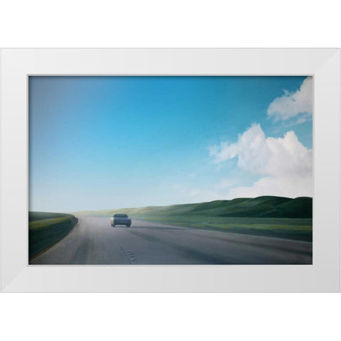 California Road Chronicles - 38 White Modern Wood Framed Art Print by Penezic, Relja