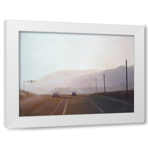 California Road Chronicles - 61 White Modern Wood Framed Art Print by Penezic, Relja