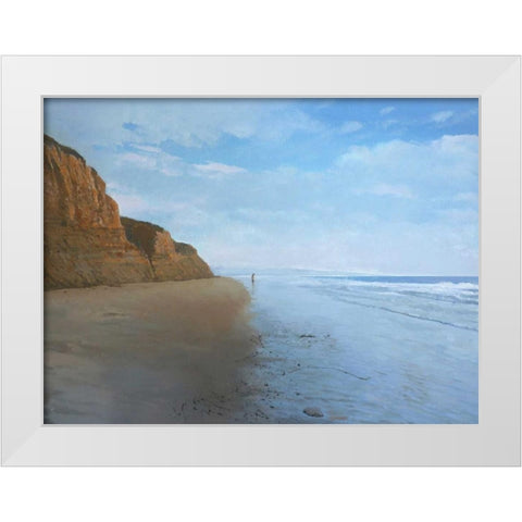 Extreme Loafing and Idling - 6 White Modern Wood Framed Art Print by Penezic, Relja