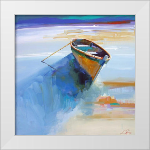 Low Tide 1 White Modern Wood Framed Art Print by Penny, Craig Trewin