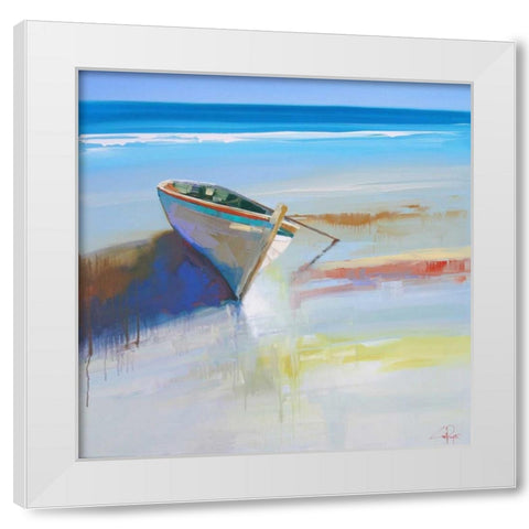 Low Tide 2 White Modern Wood Framed Art Print by Penny, Craig Trewin