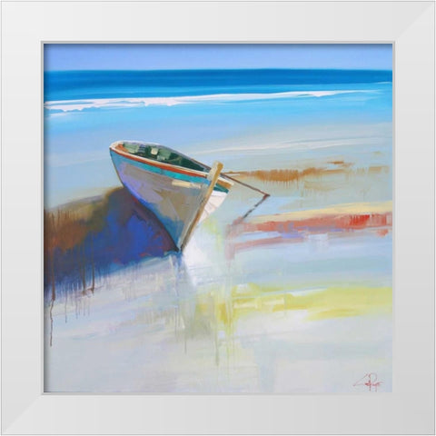 Low Tide 2 White Modern Wood Framed Art Print by Penny, Craig Trewin