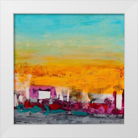Whispered Wanderlust I White Modern Wood Framed Art Print by Pristas, Tracy Lynn