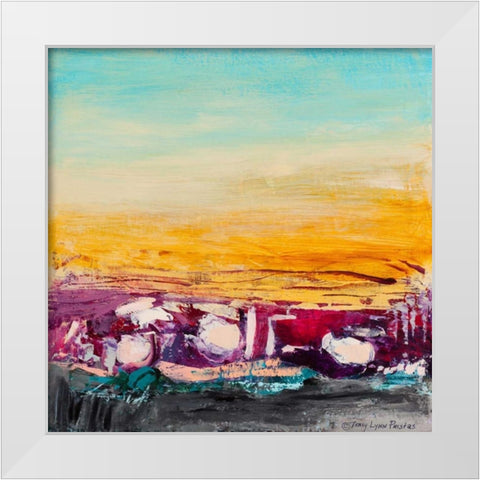 Whispered Wanderlust II White Modern Wood Framed Art Print by Pristas, Tracy Lynn