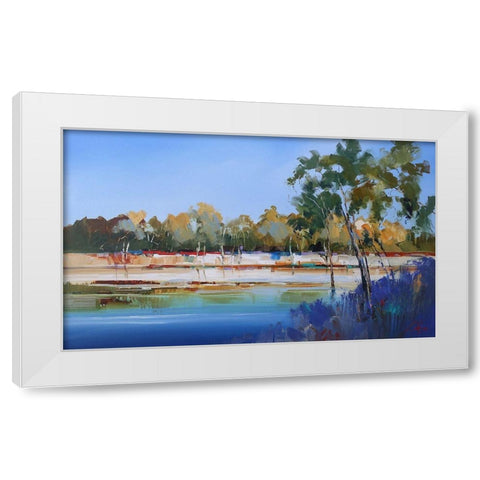 Late Night, The Murray 2 White Modern Wood Framed Art Print by Penny, Craig Trewin