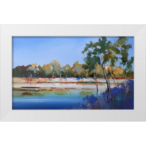 Late Night, The Murray 2 White Modern Wood Framed Art Print by Penny, Craig Trewin