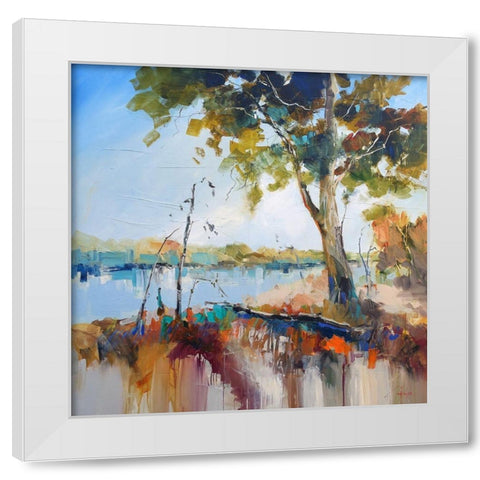 On the Murray White Modern Wood Framed Art Print by Penny, Craig Trewin