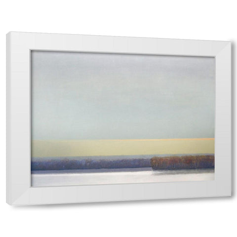 Winter Afternoon White Rock No. 2 White Modern Wood Framed Art Print by Pannell, Cap