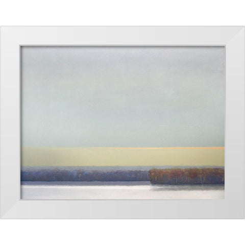 Winter Afternoon White Rock No. 2 White Modern Wood Framed Art Print by Pannell, Cap