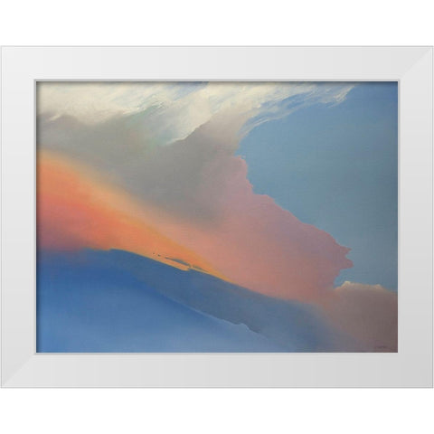 Gulfstream White Modern Wood Framed Art Print by Pannell, Cap